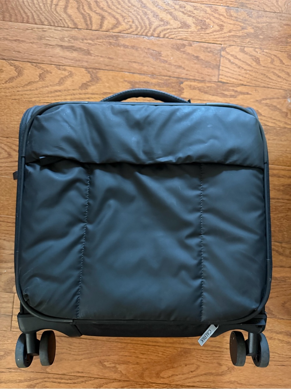 Luka Soft-Sided Mini Carry-On Luggage in Matte Black - Picture 7 of 11